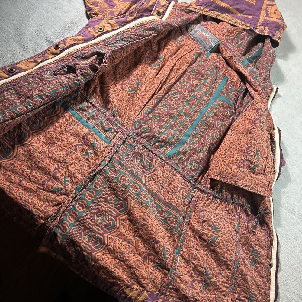 Y2k 2000s Gramicci Retro Anorak Patchwork Jacket Hoodie Mens Small Hawaiian VTG - Picture 6 of 16